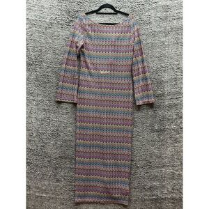 NWT Accessorize‎ Zig Zag Maxi Beach Cover Up In Multi Womens Size M